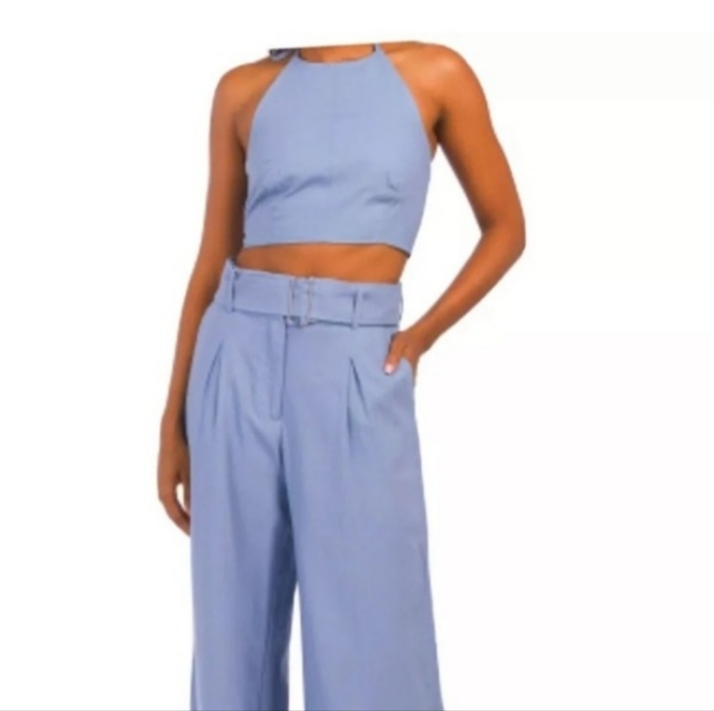 BNWT House of Harlow 1960 Linen halter top